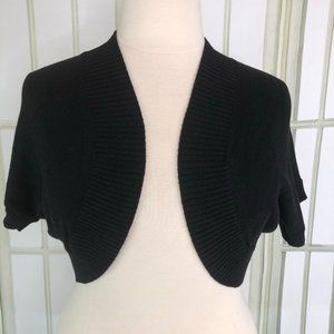 Apt 9 Bolero Shrug Sweater Short Sleeves Size Petite XL Black